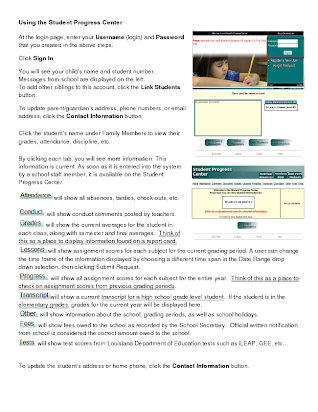 Update Student Information via Student Progress Center