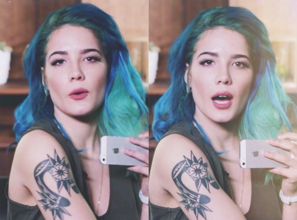 Halsey talking about her horseshoe tattoo | Halsey, Horse shoe tattoo,  Makeup tattoos