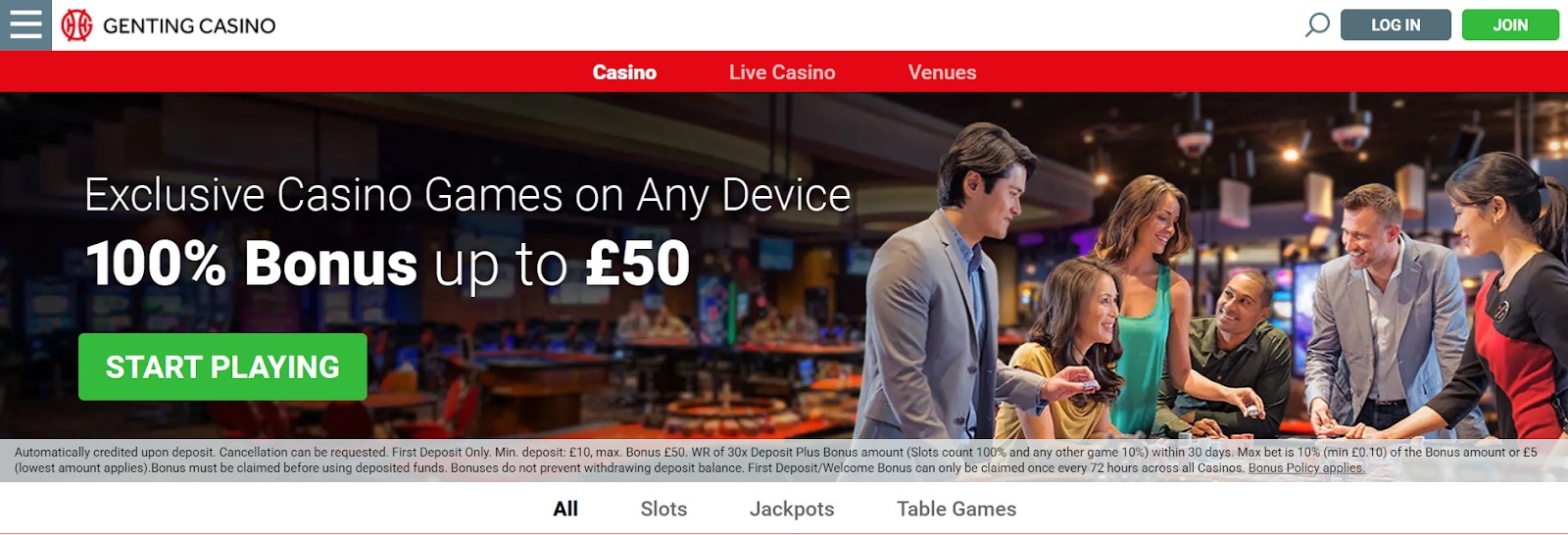 Genting Casino to play roulette games