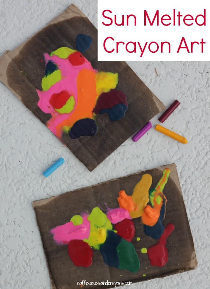 Sun Melted Crayon Art for Kids Inspired by 101 Kids Activities!