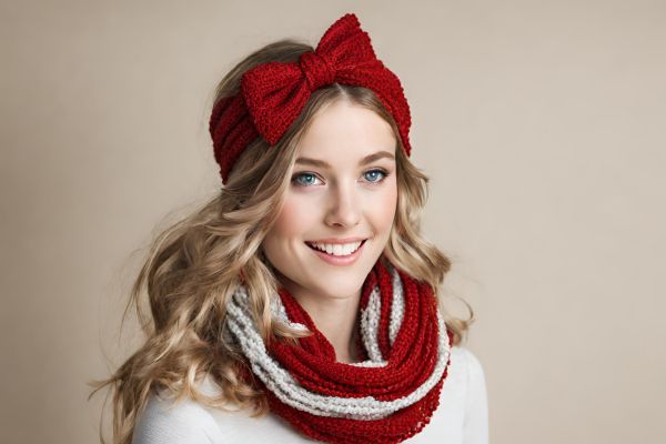 Festive scarf or hairband
