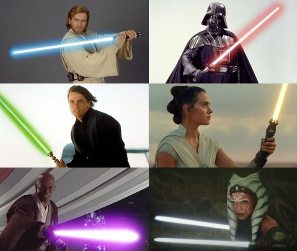 Different shades of Lightsaber