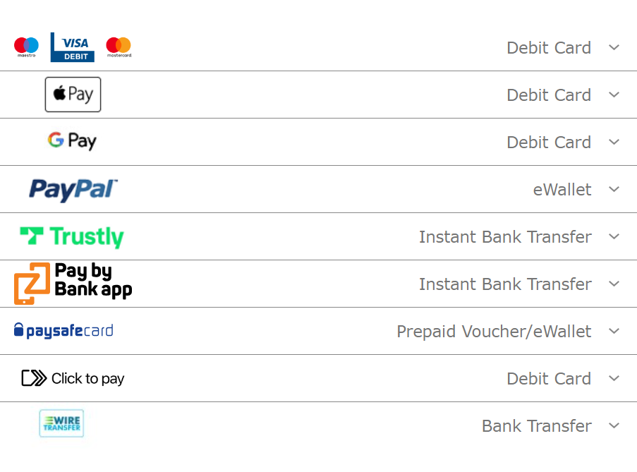 bet365 casino payment options