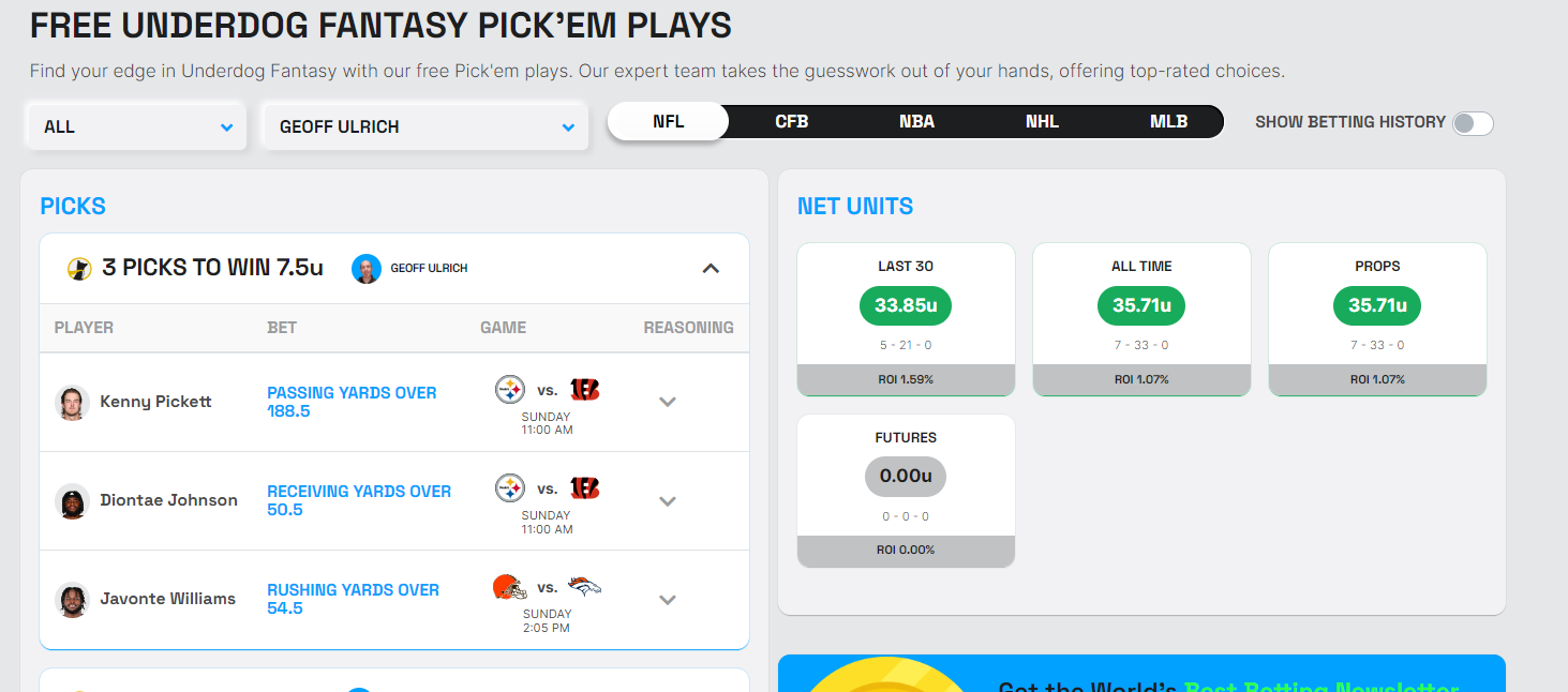 Pickem Tracker