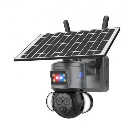 4G Alarm Solar Dual Security Camera 12X Zoom