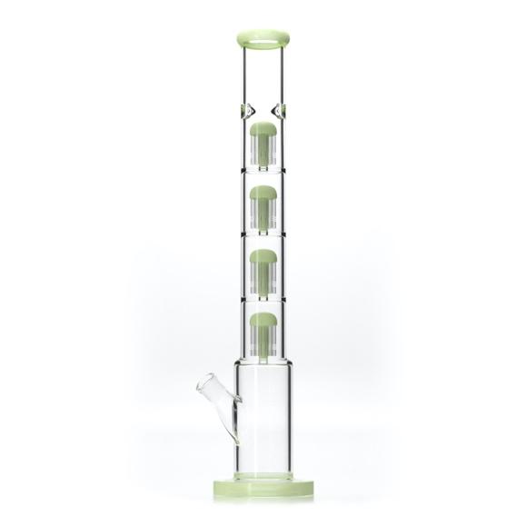 A glass bong with four layers Description automatically generated