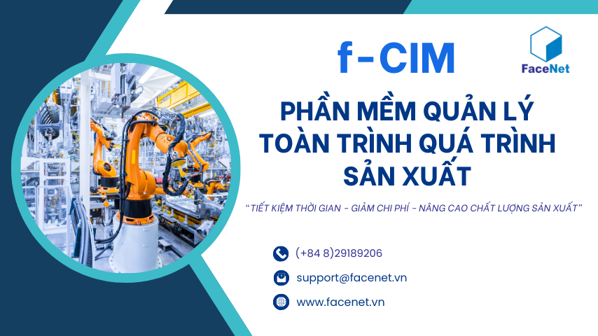 Hình 1. f-CIM - Phần mềm quản lý toàn trình quá trình sản xuất