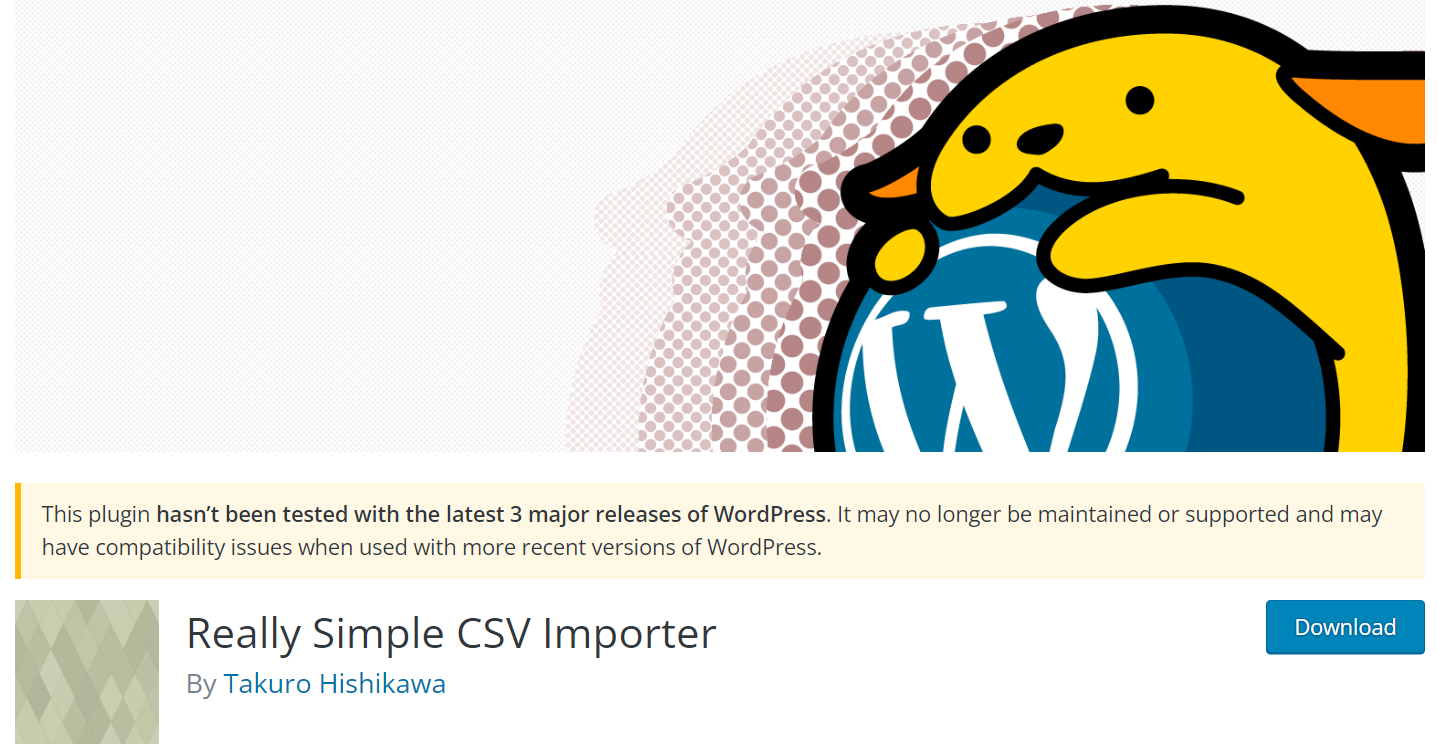 WordPress CSV Import Plugin Really Simple CSV Importer