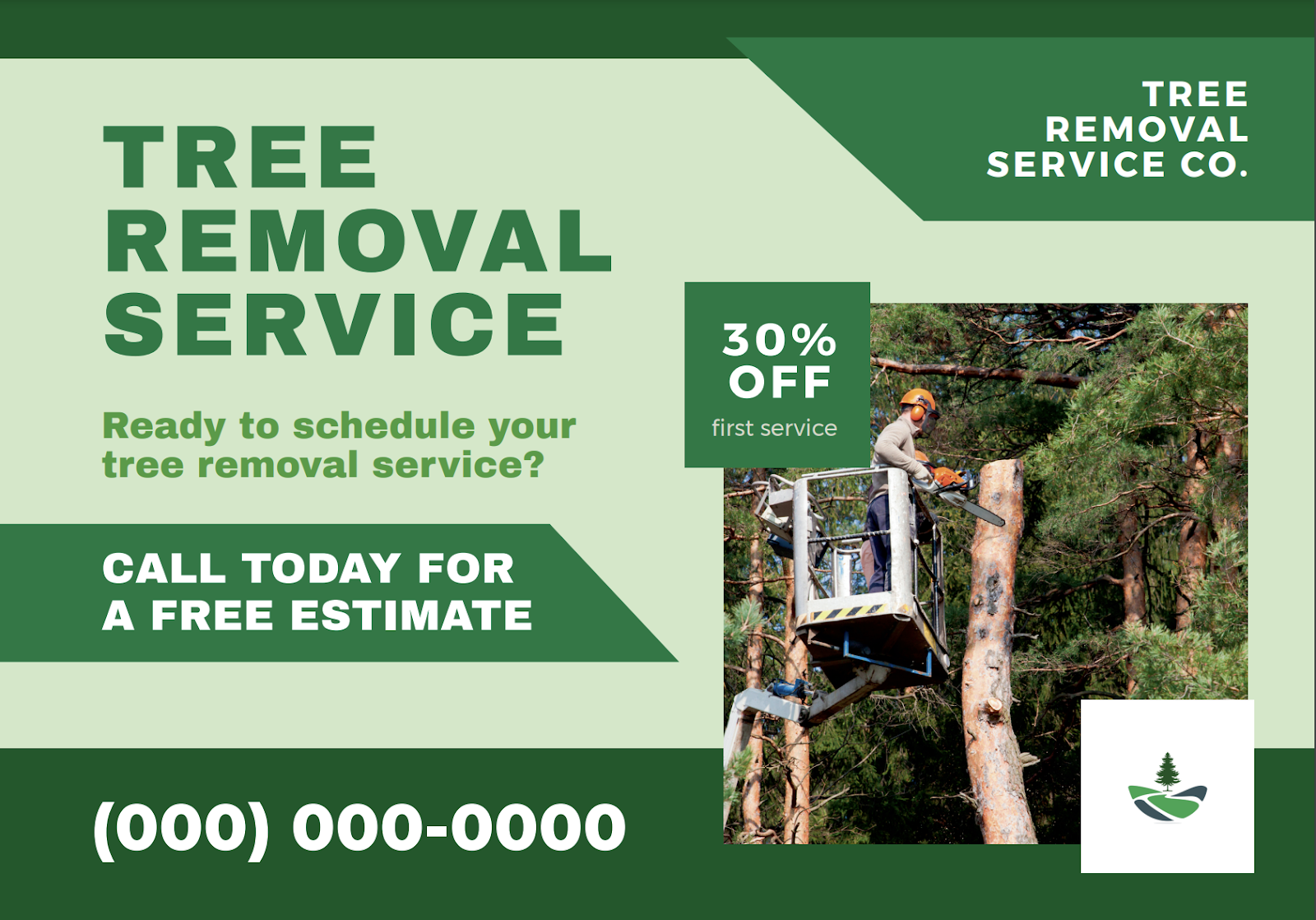 FRONT 3: EDDM landscaping postcard template