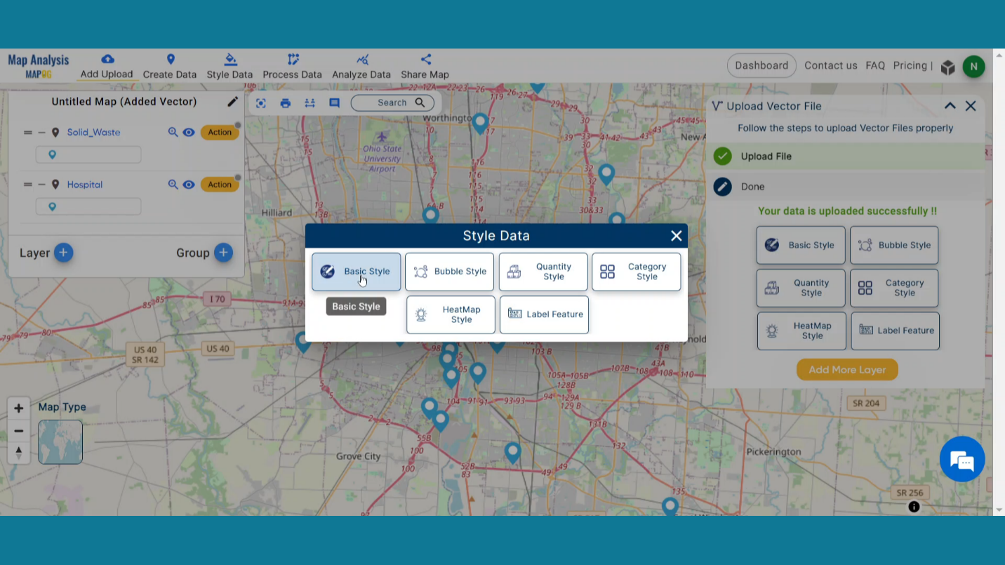 create gis map in healthcare 