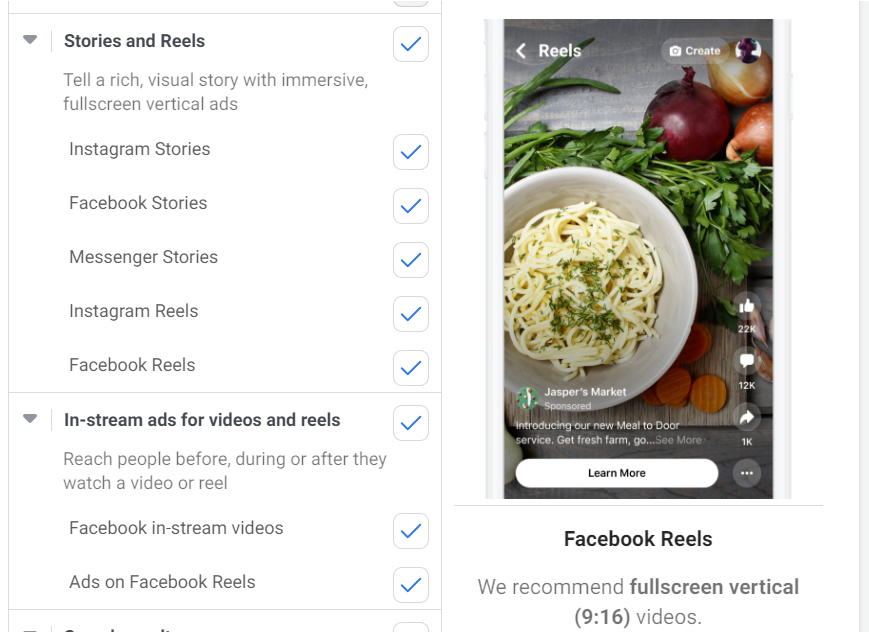facebook reels ads step 5
