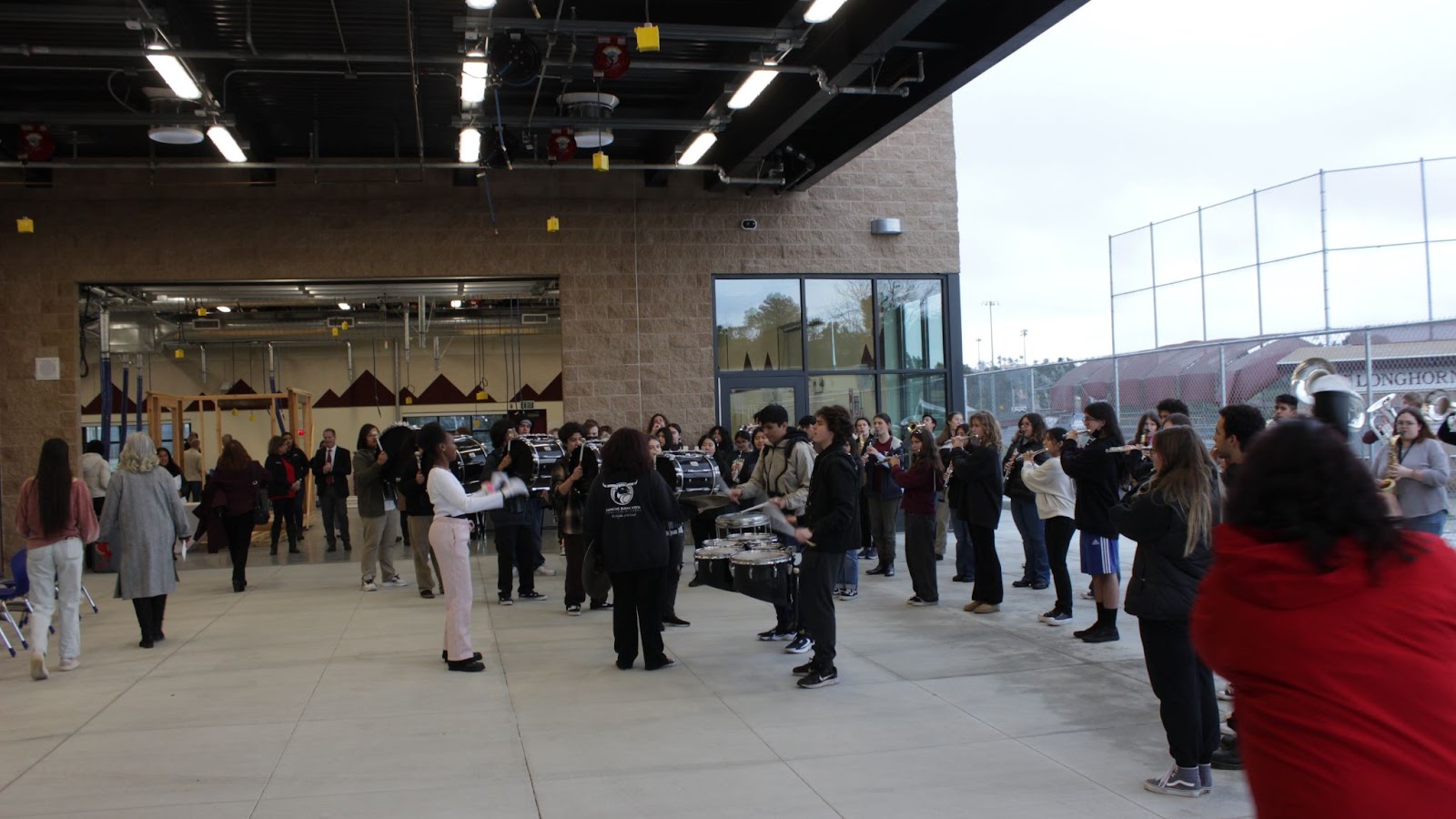 A Group of Students Playing Musical Instruments.