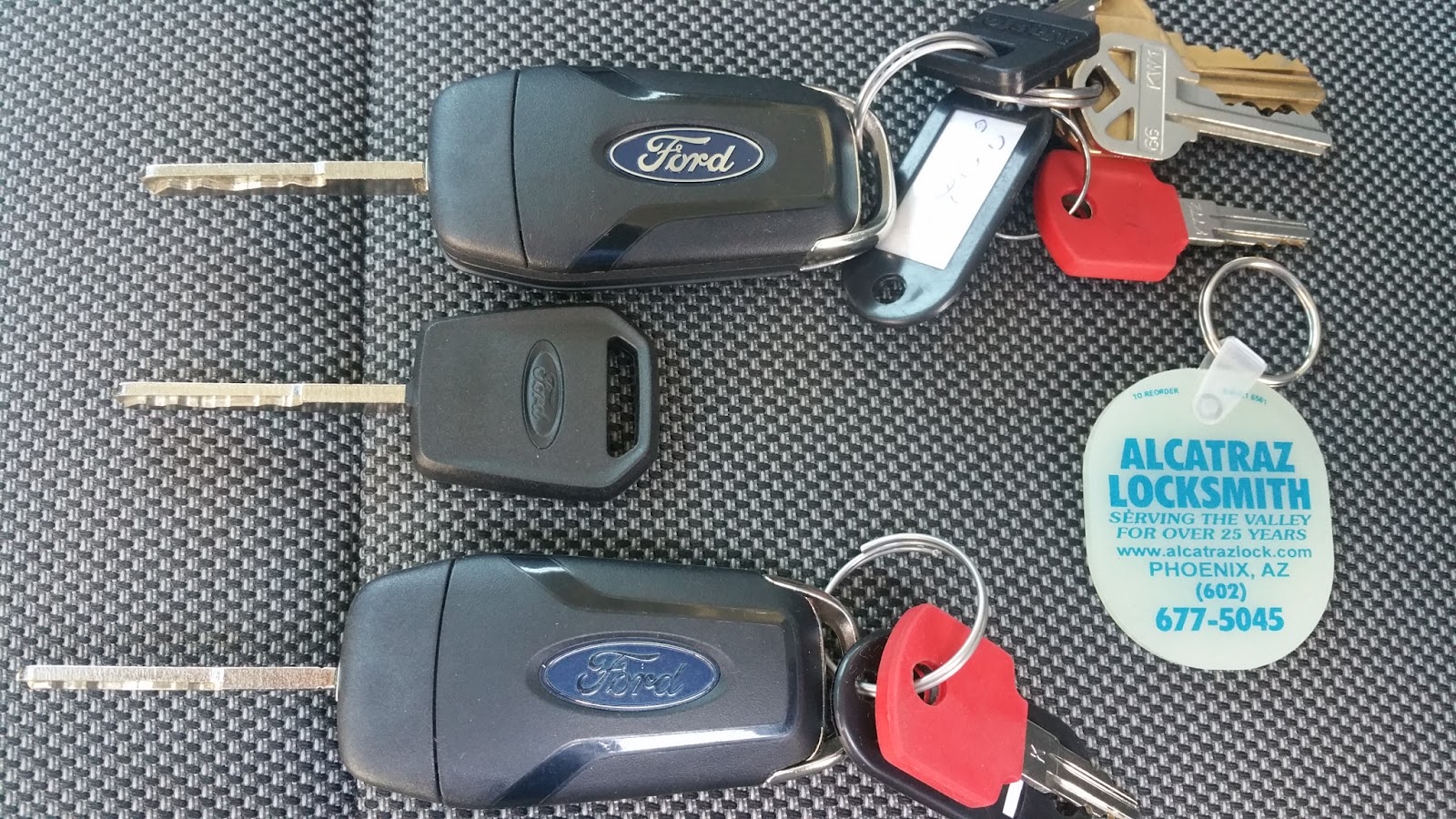 locksmith or dealership, different car keys