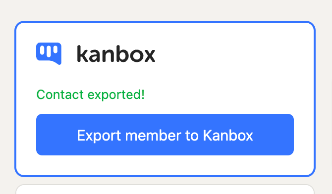 Member export button