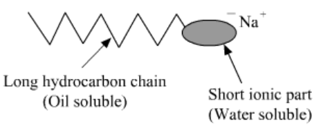 Soap Molecule Diagram