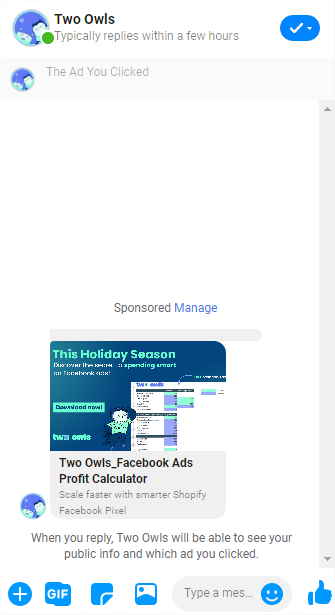 Facebook ad size 2023 for sponsored message