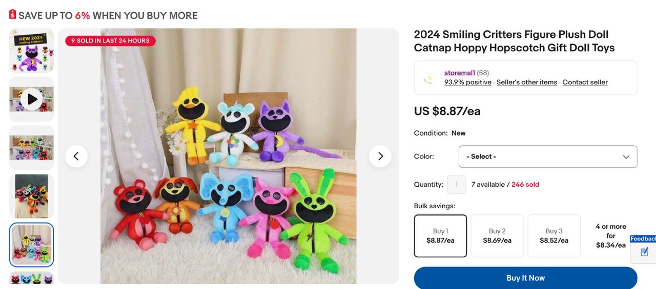 Smiling Critters ebay