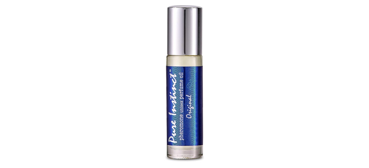 Pure Instinct Roll-On Pheromone Infused Essential Oil Perfume Cologne on white background