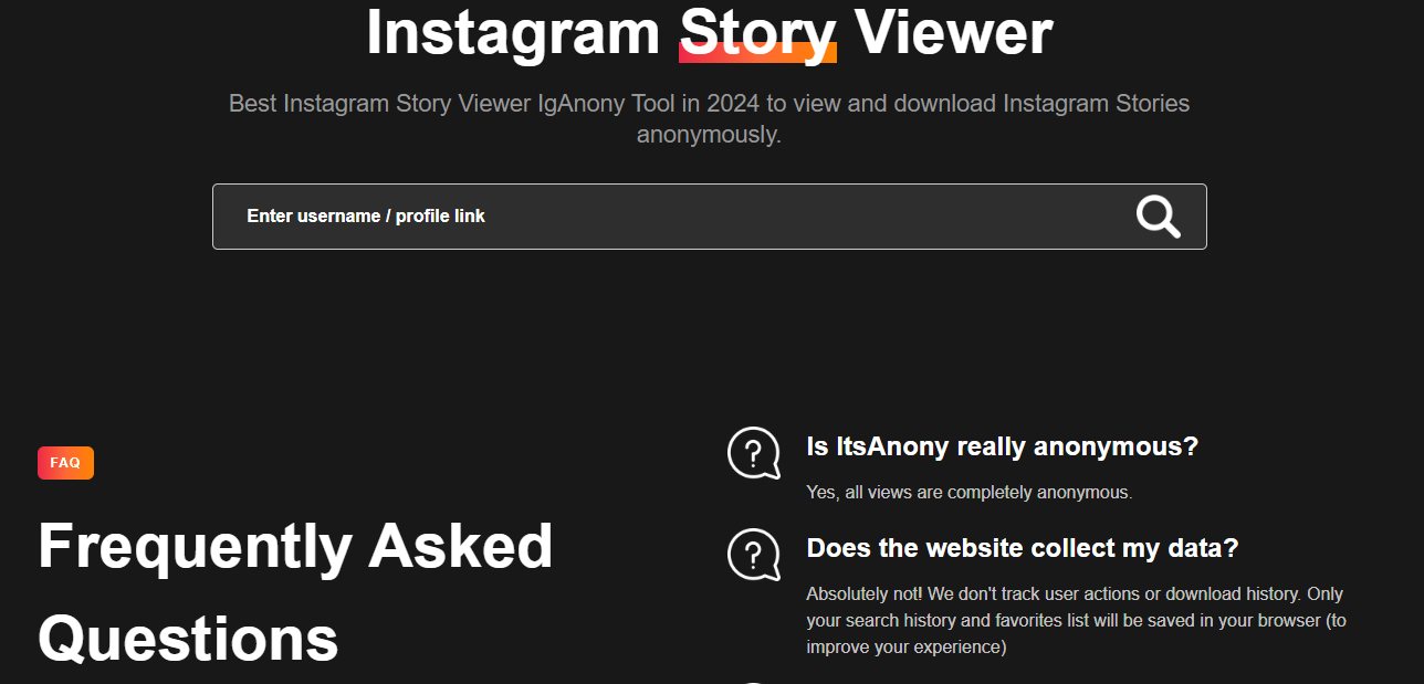 IgAnony Instagram Story Viewer 