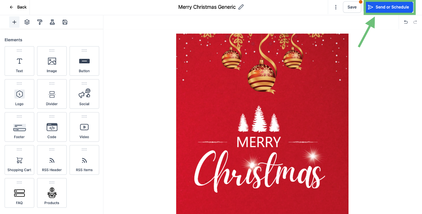 A red and gold christmas cardDescription automatically generated