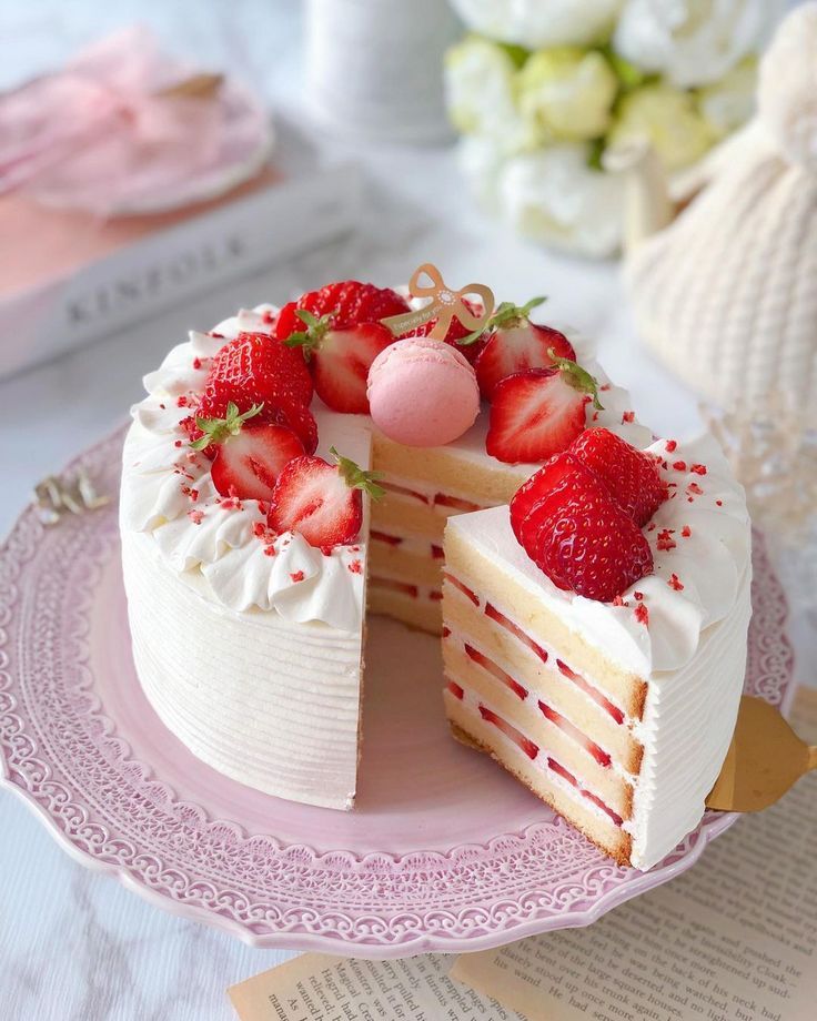 Resep Kue Valentine  Strawberry Shortcake