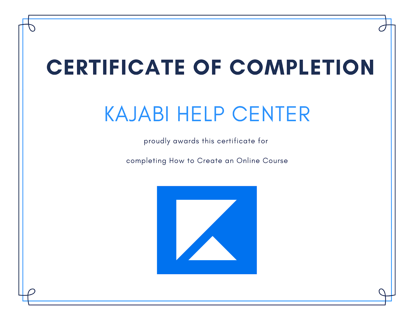 Course Completion Certificates for Kajabi