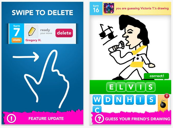 Draw something app with guessing game