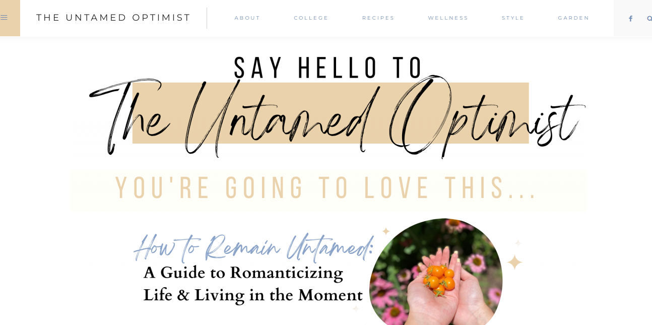 The Untamed Optimist - Blog's Front Page