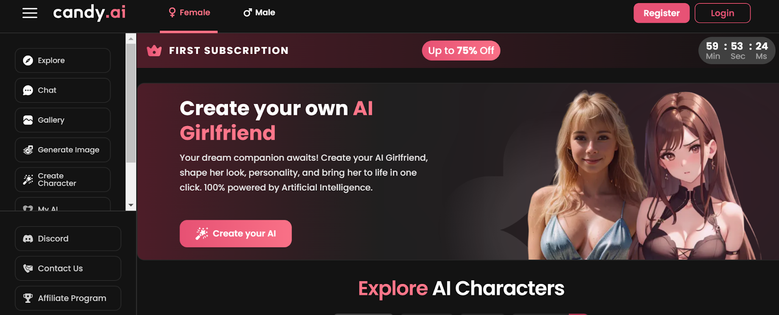 The Top 3 AI Chatbot Services: Dreampal, Character.ai, and Candy AI