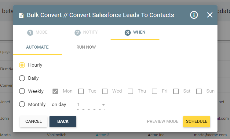 automate lead conversion salesforce