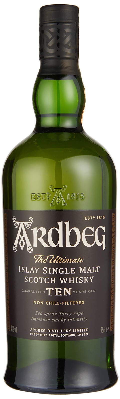 Whisky Single Malt Ardbeg 10 Anos, Glenmorangie, 750 ml