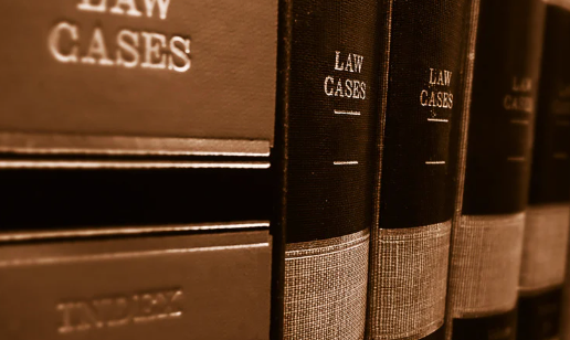 books that are "law cases" on a shelf