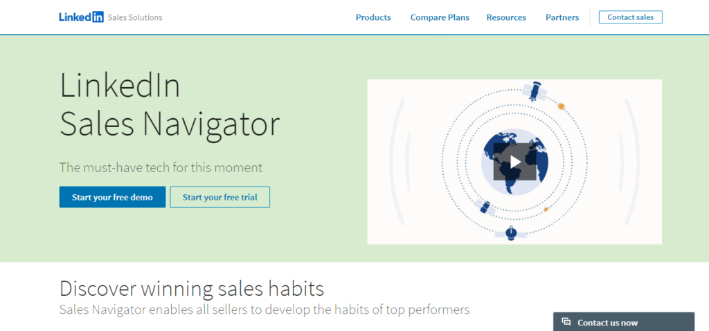 LinkedIn Sales Navigator Landing Page Concept