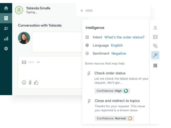 Screenshot of Zendesk’s AI customer service software