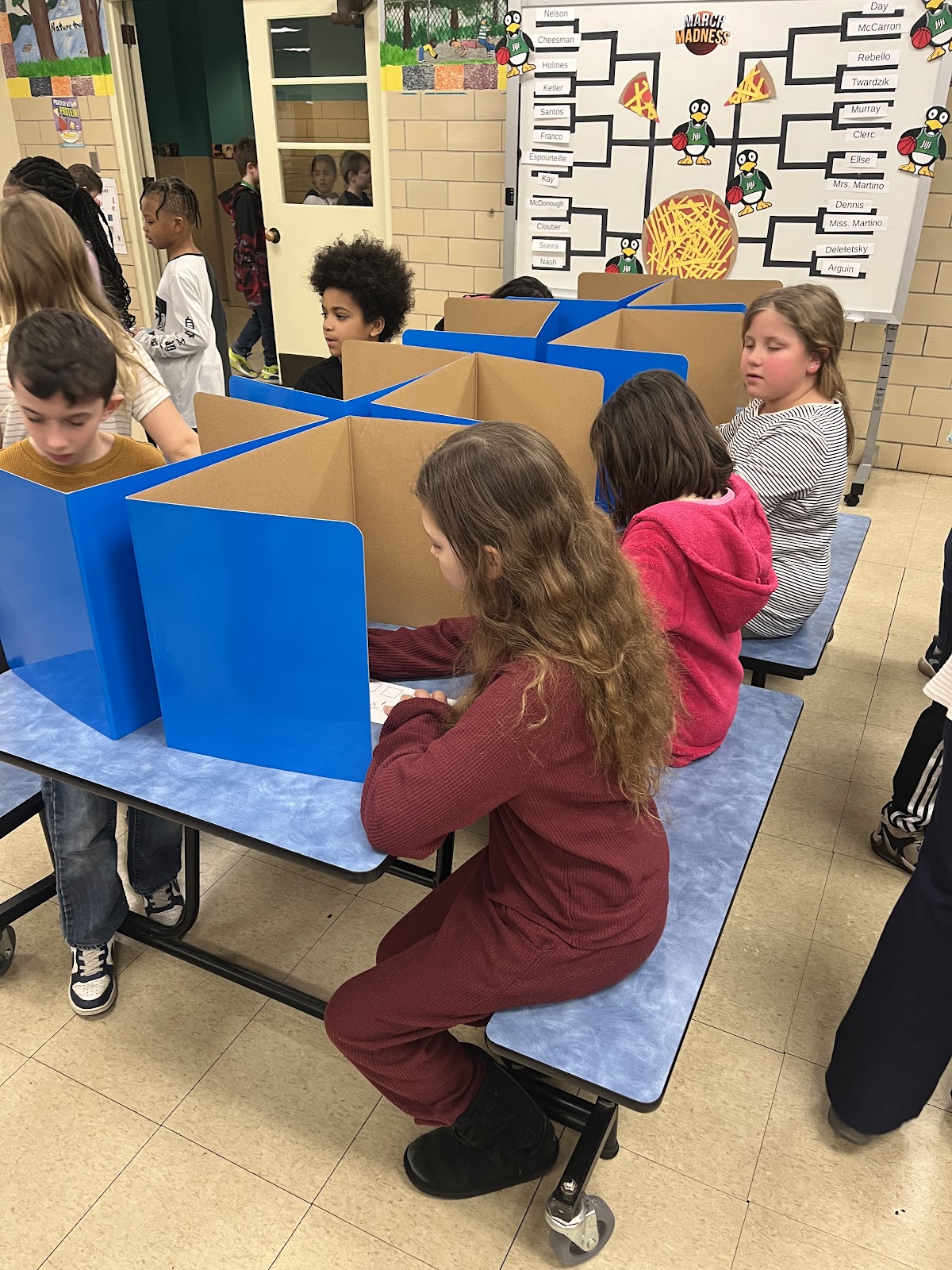 image of students voting