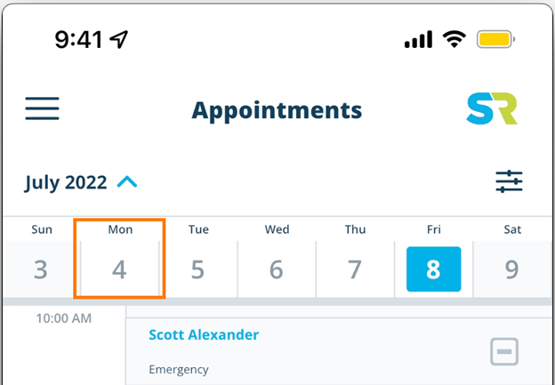 fix appointments with 