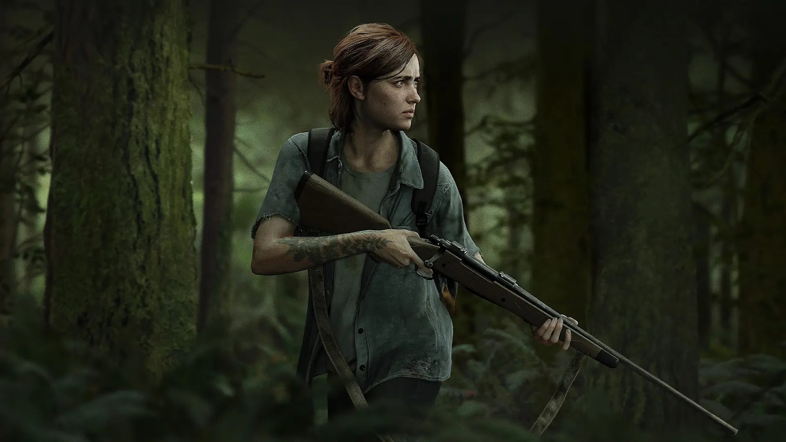 Promotional artwork of Ellie from The Last of Us Part 2 