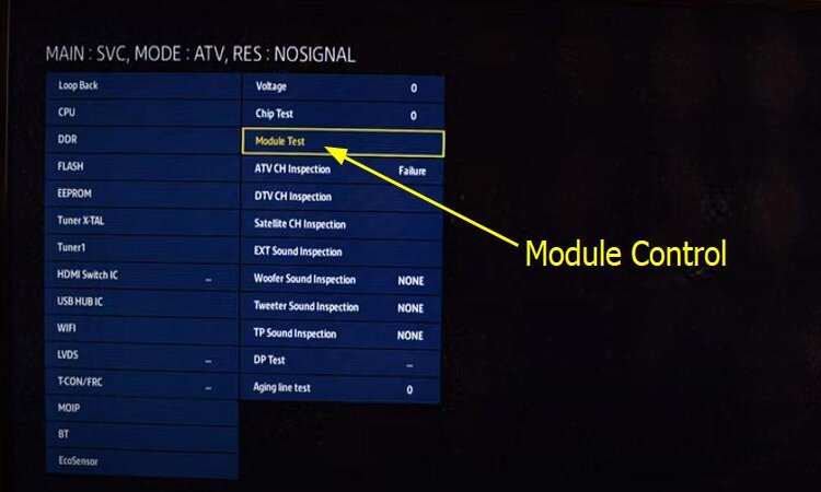 module control of samsung tv