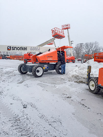 Aerial Equipment Winter Weather Prep – IC machines