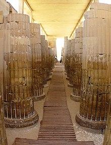 https://upload.wikimedia.org/wikipedia/commons/thumb/2/2a/Saqqara_-_Pyramid_of_Djoser_-_Mortuary_temple_-_Hypostyle_hall.JPG/220px-Saqqara_-_Pyramid_of_Djoser_-_Mortuary_temple_-_Hypostyle_hall.JPG