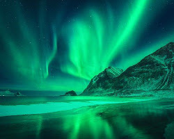 Image of Green Aurora Borealis