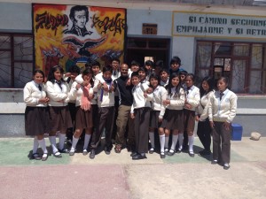 At the school in Challapata called 'Educativa Republica Argentina"