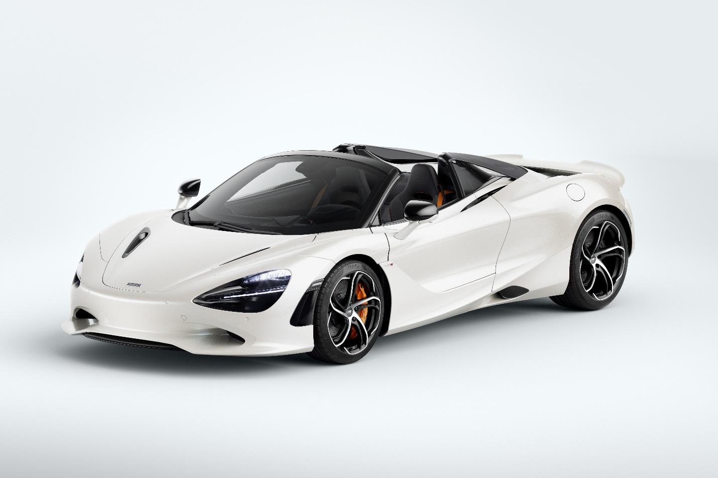 A white sports car with black windows

Description automatically generated