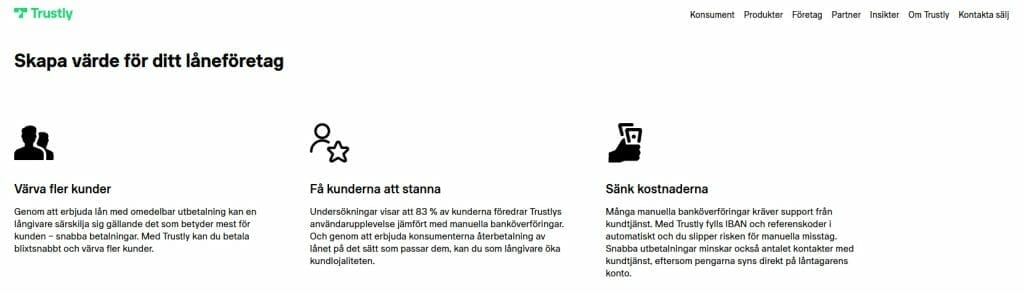 Trustly är ett bra alternativ för direktutbetalning till Handelsbanken.