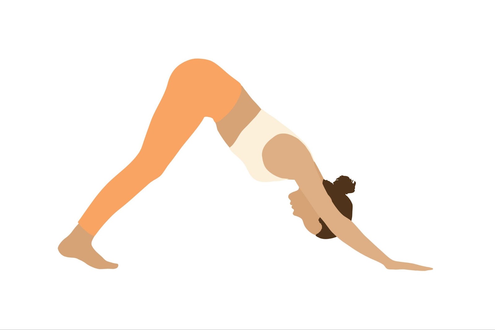 yoga poses for migraine( Downward Facing Dog)