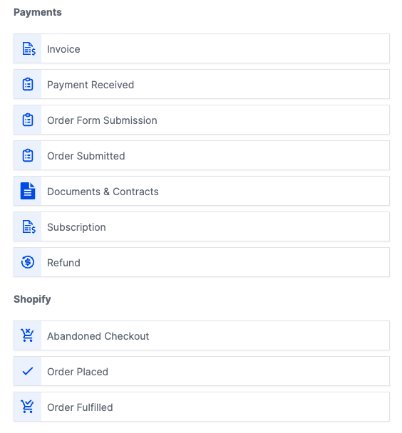 workflow triggers