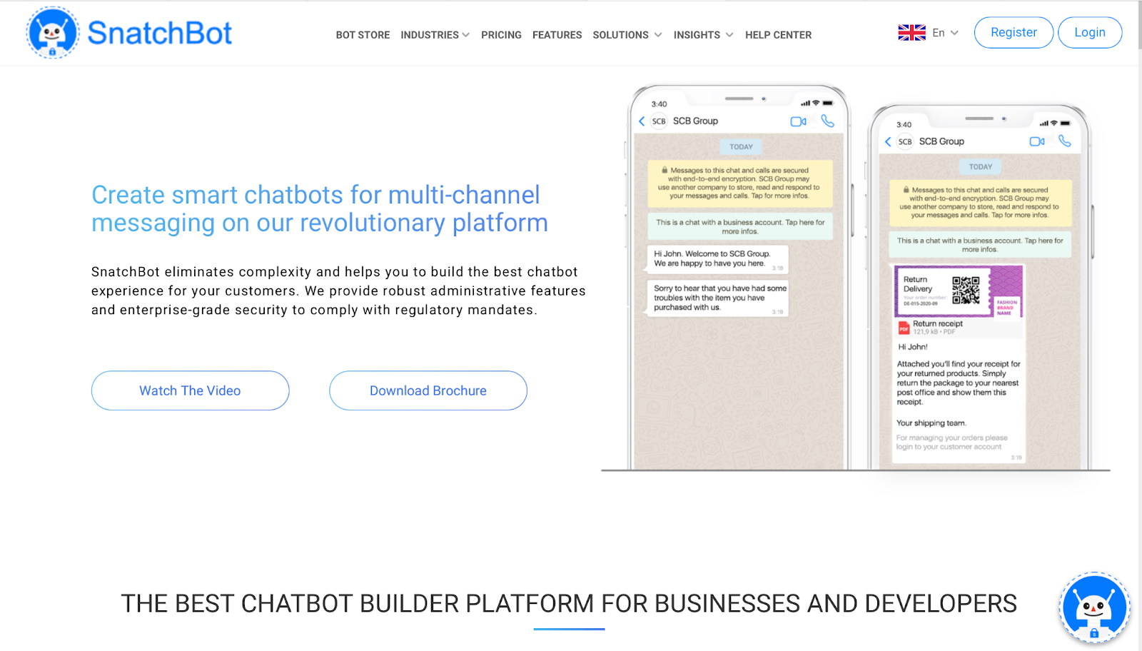 chatbot tools: snatchbot