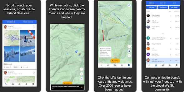 We Ski & Snowboard Tracker Travel App