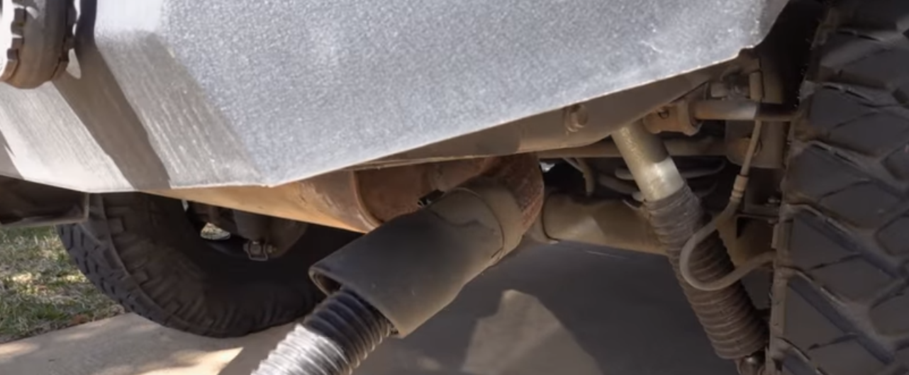 tailpipe of the Ford F150