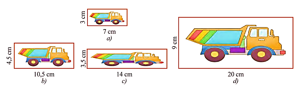 A drawing of a truck and a rectangular object
Description automatically generated